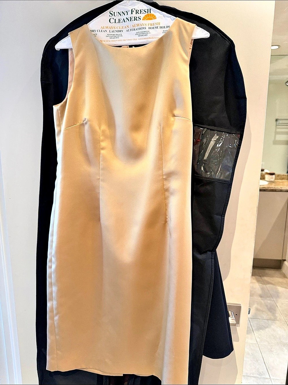 Talbots gold Sleeveless Midi Dress
